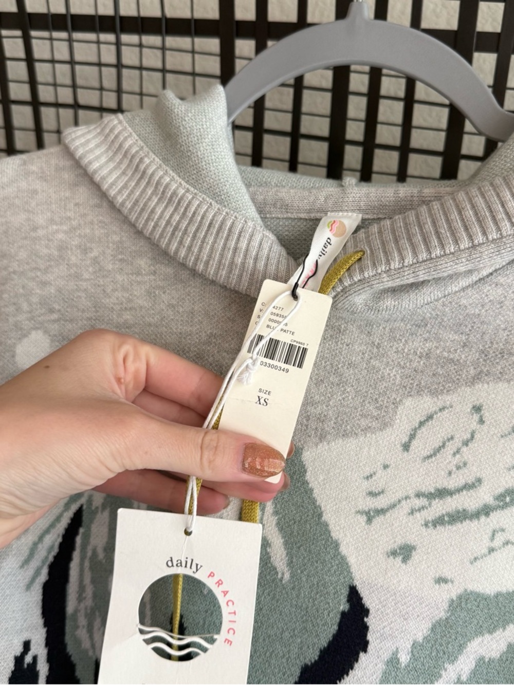 Anthropologie Daily Practice Graphic Hoodie - Picture 3 of 6